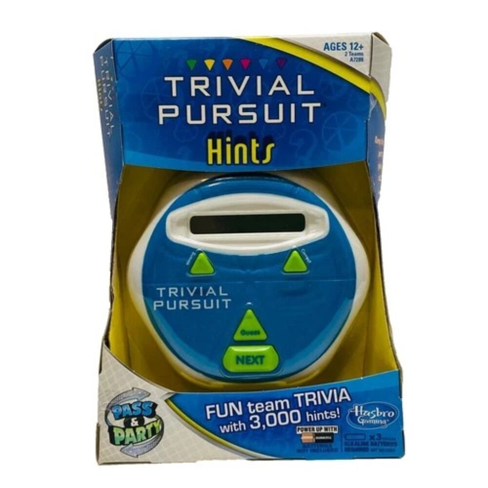 Hasbro Trivial Pursuit Hints Electronic Handheld Travel Game Sealed